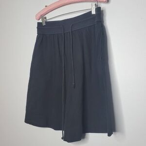 Jones New York Sport L Black Cotton Drawstring Shorts Vintage